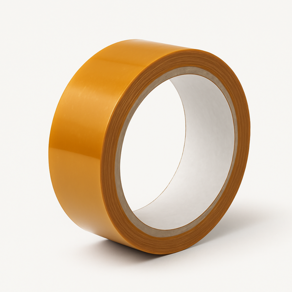 Brown packing tape  Strong adhesive tape  Sealing envelopes tape Wrapping gift tape Industrial tape for Home,Office Use & Box packing. (Manual) (Set of 12, 24mm 1inch X 65meter) Side View