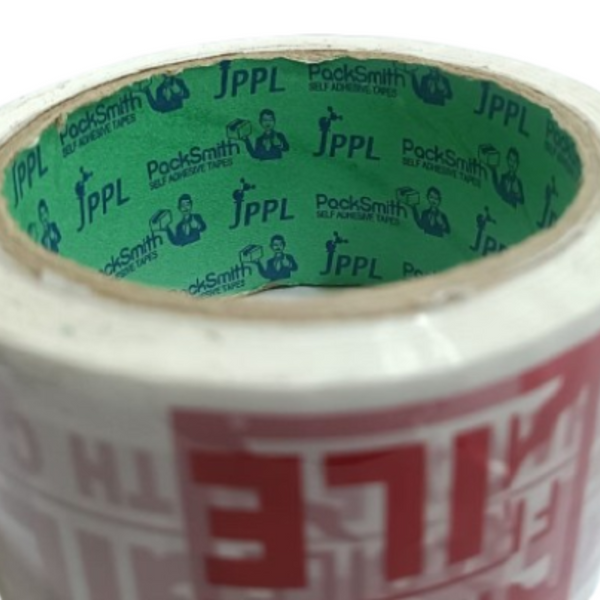 JPPL fragile packaging tape 2inch x 65 meter packaging material for small business Close View - Packsmith