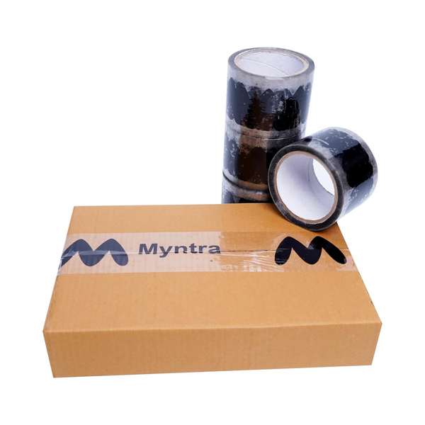 Myntra packaging tape 3 inch x 65 meter packaging material for small business set of 4 Box View