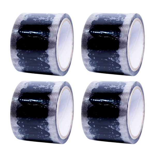 Myntra packaging tape 3 inch x 65 meter packaging material for small business set of 4 Front Angle