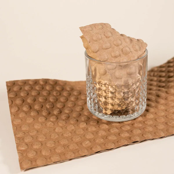 Original Kraft Paper Bubble Wrap Sheets 300mm x 400mm  Eco-Friendly Gifts Shipping and Moving Use Image View