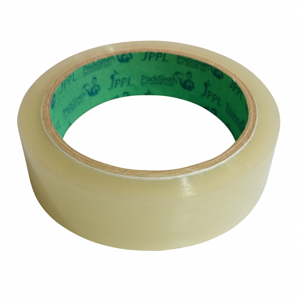 Transparent Tape (Set of 6, 1 Inch x 65 Meter)  Clear Packing Tape for Moving, Shipping, Office & Home Use Top View