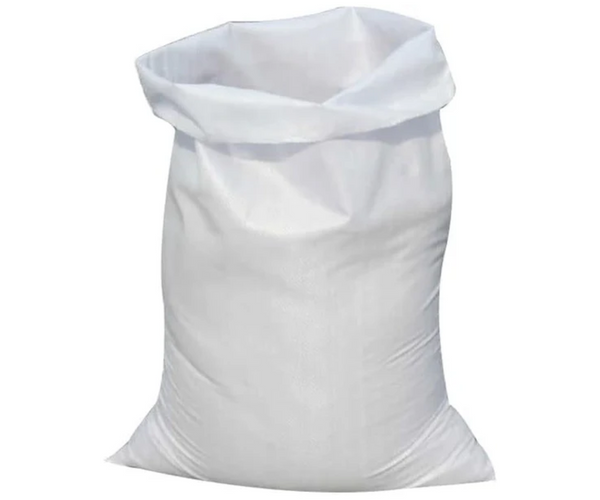 White Gunny Bags Heavy Duty Sack for Warehouse - Courier Storage & Multipurpose Front Close View