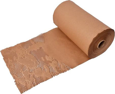 Honeycomb Paper Roll 390 mm x 250 m – Brown Cushioning – photo 1