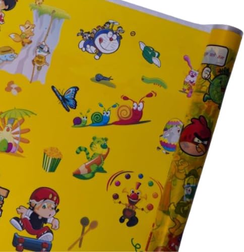 Notebook Cover Roll 14 inch x 3 m, Cartoon Print or Orange, Pack of 5 – photo 7