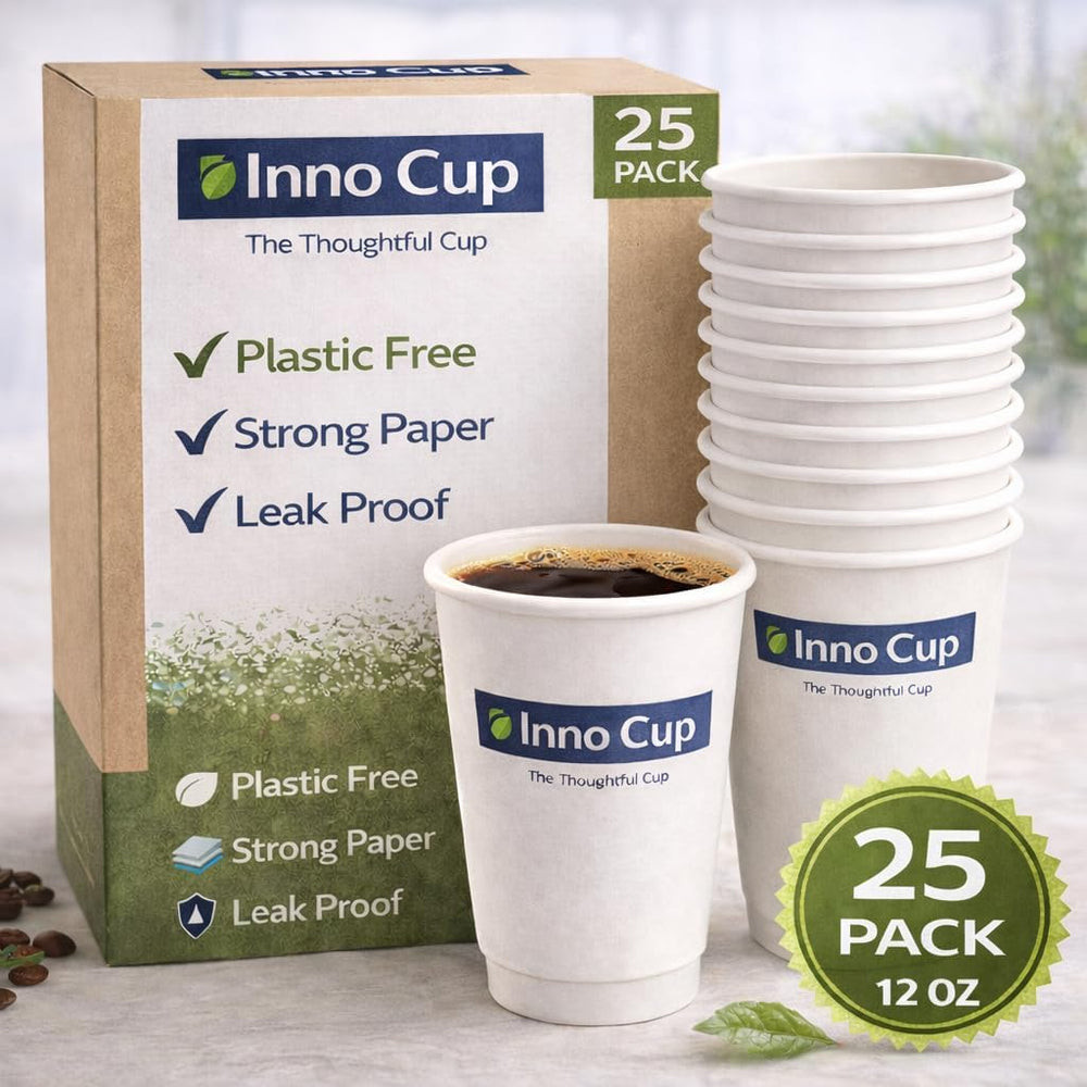 Inno Cup 350 ml (12 oz) paper cups, pack of 25
