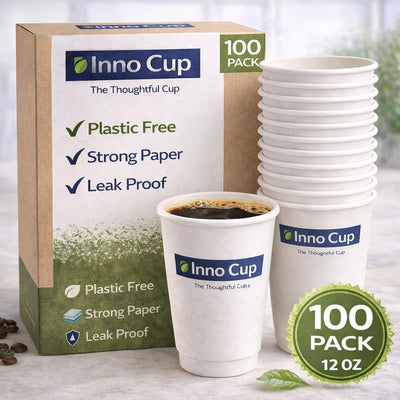 Inno Cup 350 ml (12 oz) paper cups, pack of 100