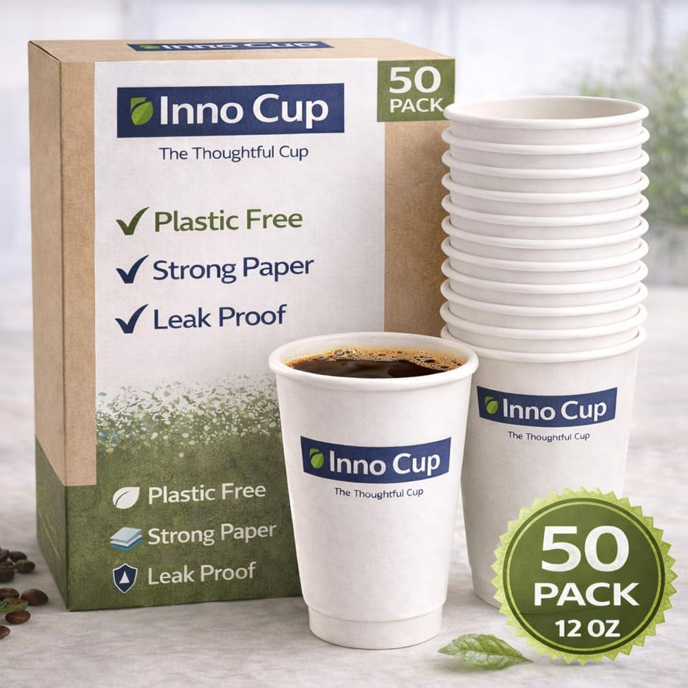 Inno Cup 350 ml (12 oz) paper cups, pack of 50