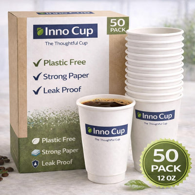 Inno Cup 350 ml (12 oz) paper cups, pack of 50