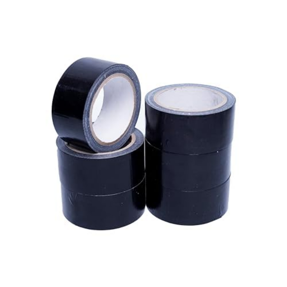 Black Duct Tape 2 inch x 20 m – Waterproof, Pack of 6 – 6 pack, different view