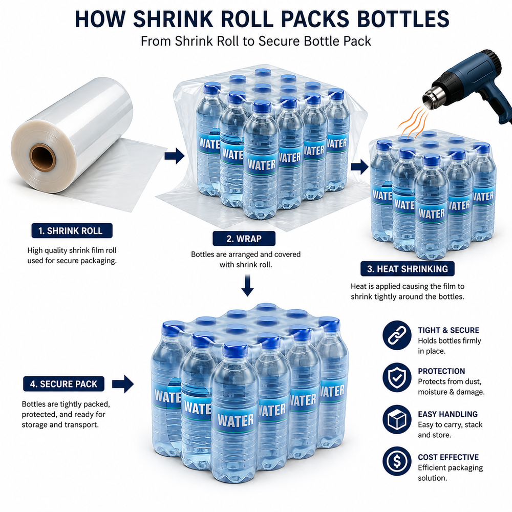LDPE Shrink Film Roll 495 mm (19 inch) – Large Spool – photo 2