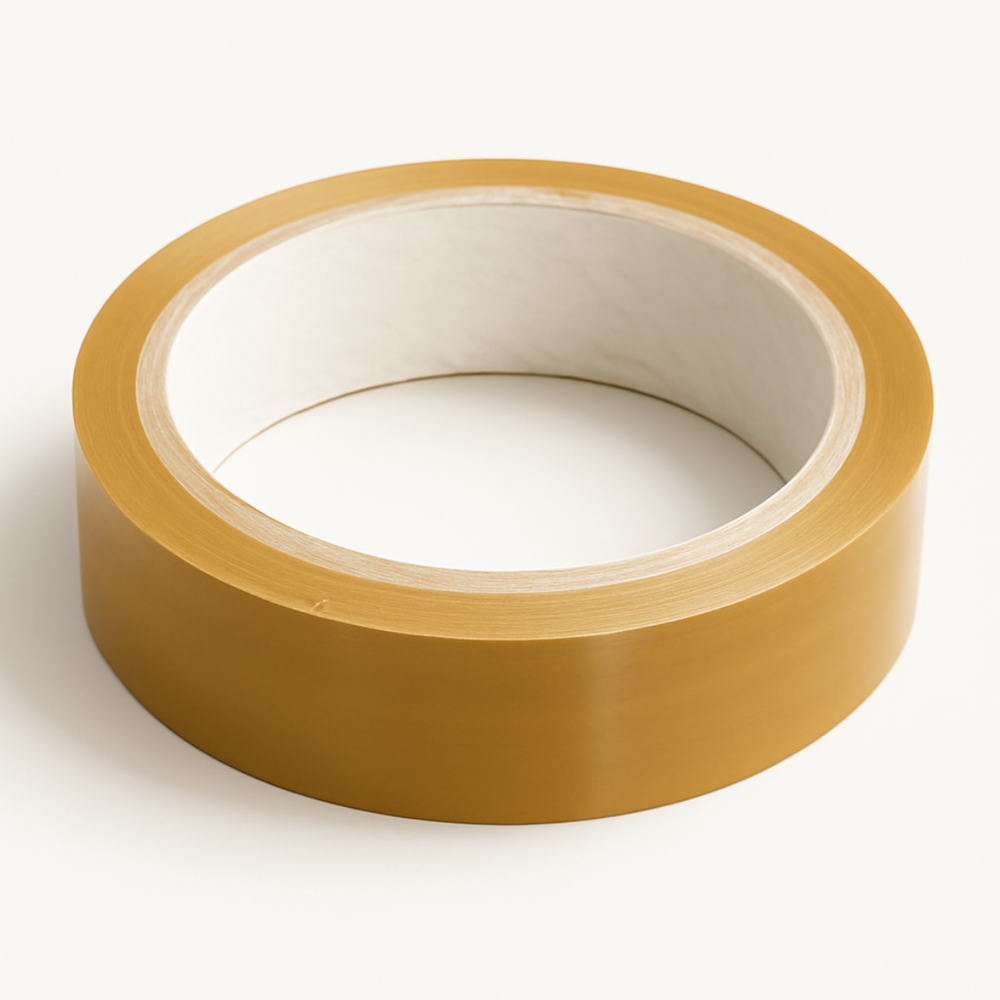Brown Packing Tape 1 inch x 65 m, Set of 6 – top view