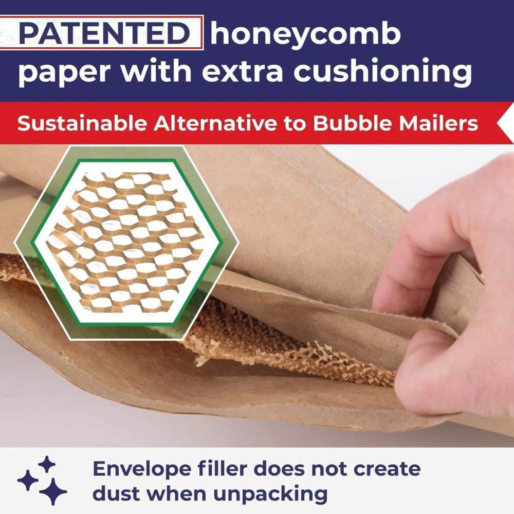 Honeycomb Paper Padded Mailers – Self Seal Envelopes – photo 2