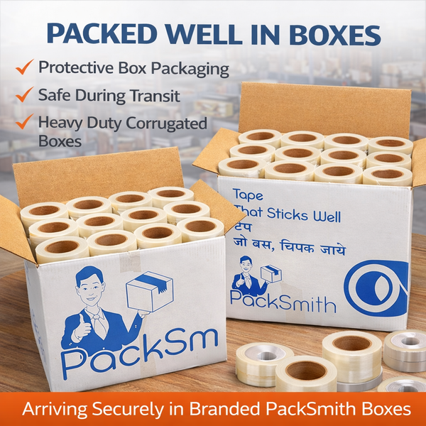 Clear Packing Tape 36 Rolls Bulk Pack Heavy Duty 2 Inch 65 Yard for Shipping Packaging Wholesale Use - Brand Box