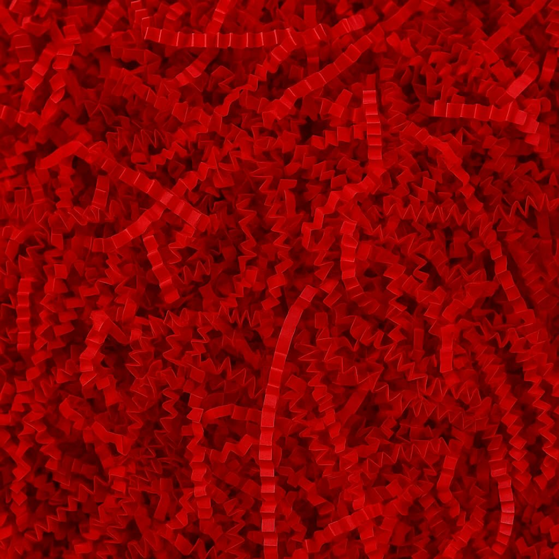 Crinkle/Shredded Paper Decorative for Packaging, Gift Wrapping, Crafts & Party Filler - Red Color Paper View