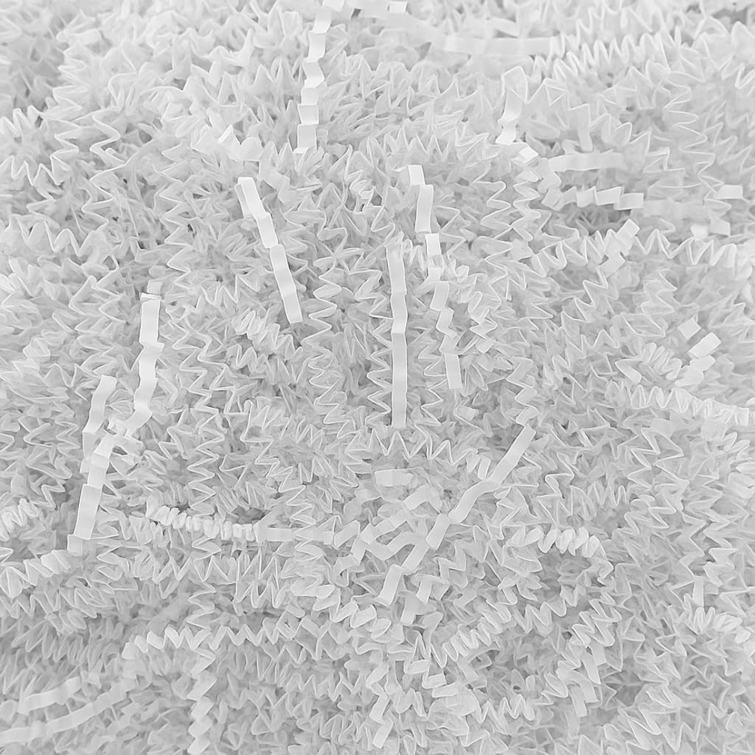 Crinkle/Shredded Paper Decorative for Packaging, Gift Wrapping, Crafts & Party Filler - White Color Paper View