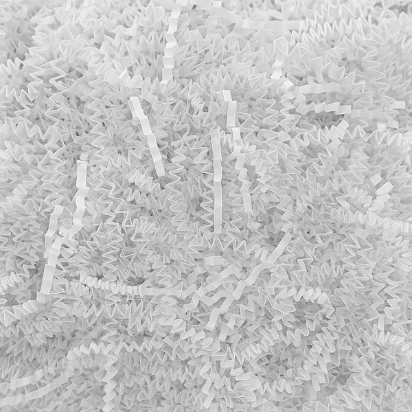 Crinkle/Shredded Paper Decorative for Packaging, Gift Wrapping, Crafts & Party Filler - White Color Paper View