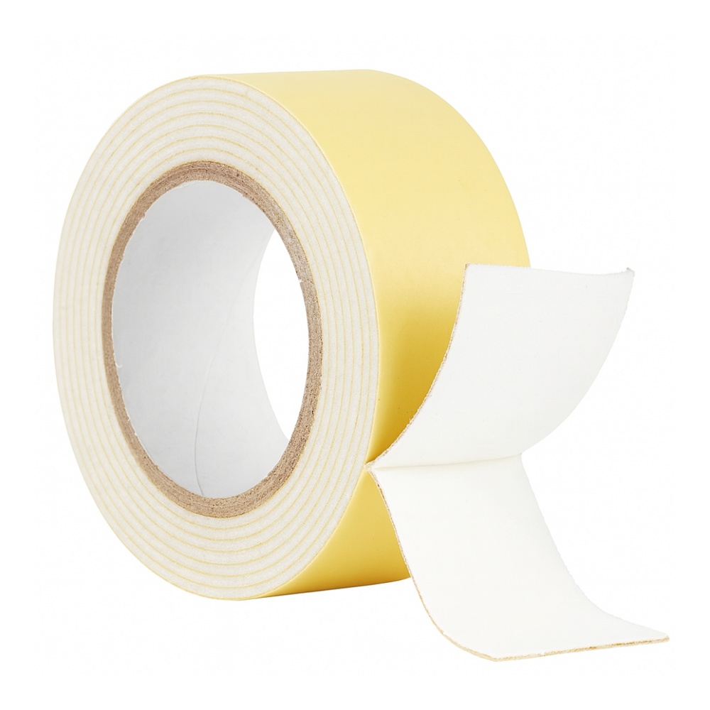 Double Sided Foam Mounting Tape 2 inch x 2.5 m, Set of 6 – open tape view