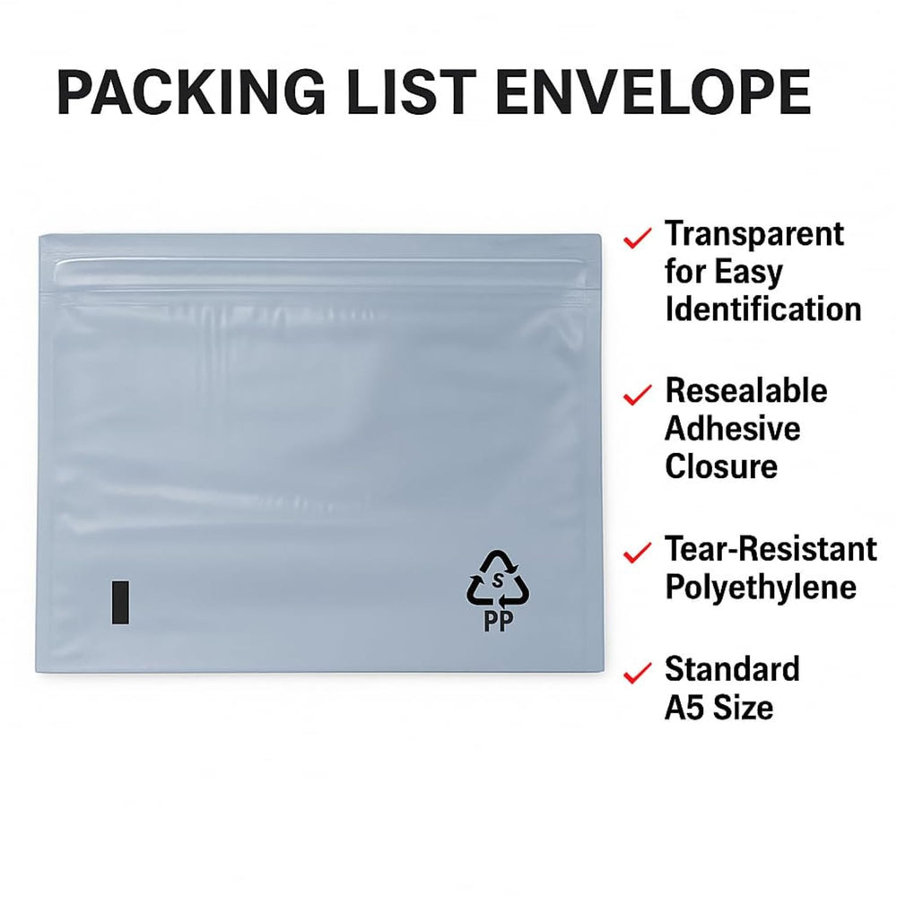 Packing List Envelopes – Self Adhesive, Plain & Printed – photo 1