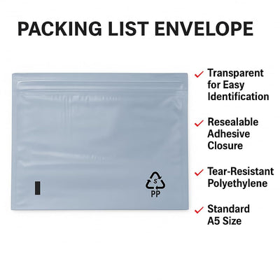 Packing List Envelopes – Self Adhesive, Plain & Printed – photo 1