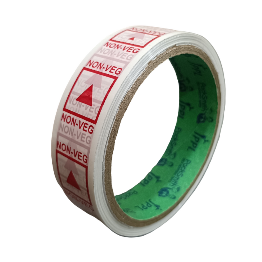 Non-veg marking tape 1 inch x 35 m, single roll on edge showing the red triangle marks