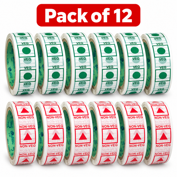 Veg and Non-Veg Tape Mixed Pack, 1 inch x 35 m,