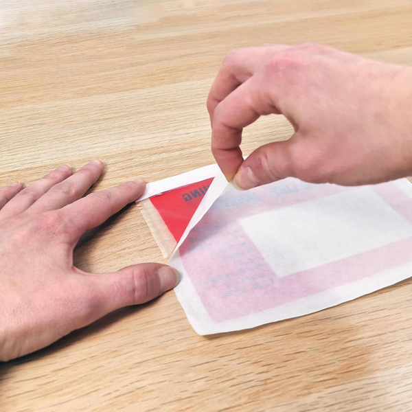 Premium Self Adhesive Transparent Delivery Note Bags Printed Waterproof Document Sleeves 9.5 x 4.5 Inch -
Open Flap View