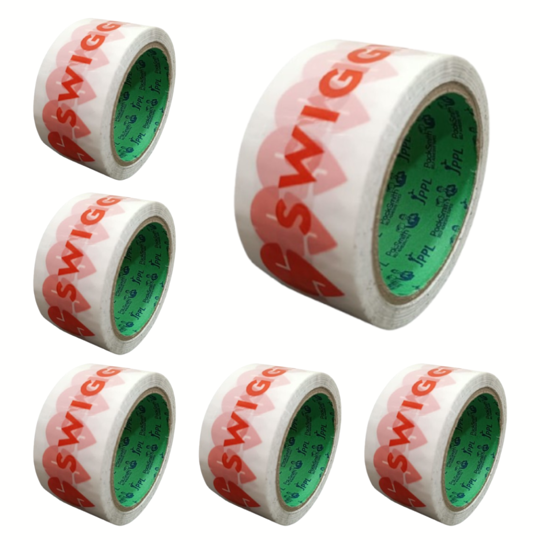 Swiggy Food Packaging Tape | Very Strong Adhesive Tape For Small Food - 6 Pack View