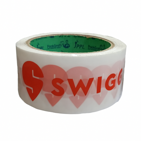 Swiggy Food Packaging Tape | Very Strong Adhesive Tape For Small Food - Top Side View