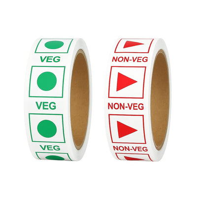 Veg / Non-Veg Marking Tape 1 inch x 35 m – BOPP – photo 1