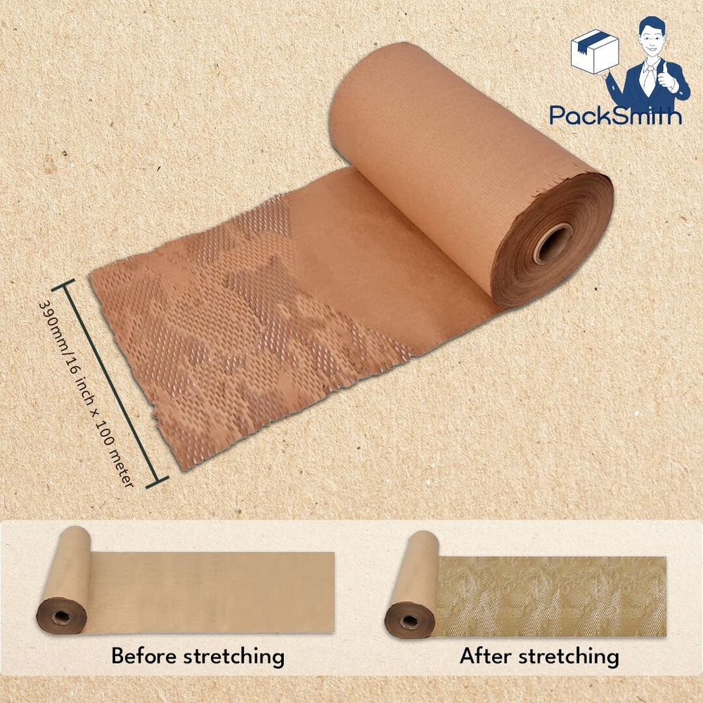 Coloured Honeycomb Paper Roll – Eco Wrap for Packing – photo 16