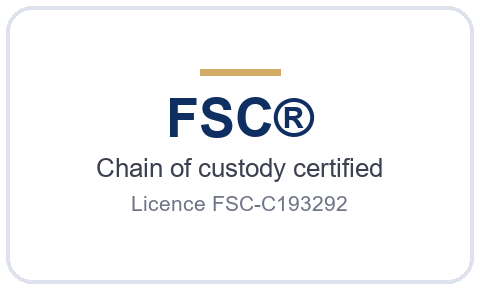 FSC chain of custody certified, licence FSC-C193292