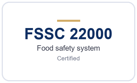 FSSC 22000 food safety system certified
